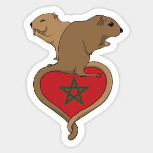 Gerbil Morocco (light) Sticker